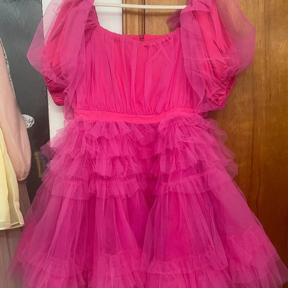 Ivy City Co Dresses & Skirts - Ivy City Co - Pixie in Hot Pink - Size Large